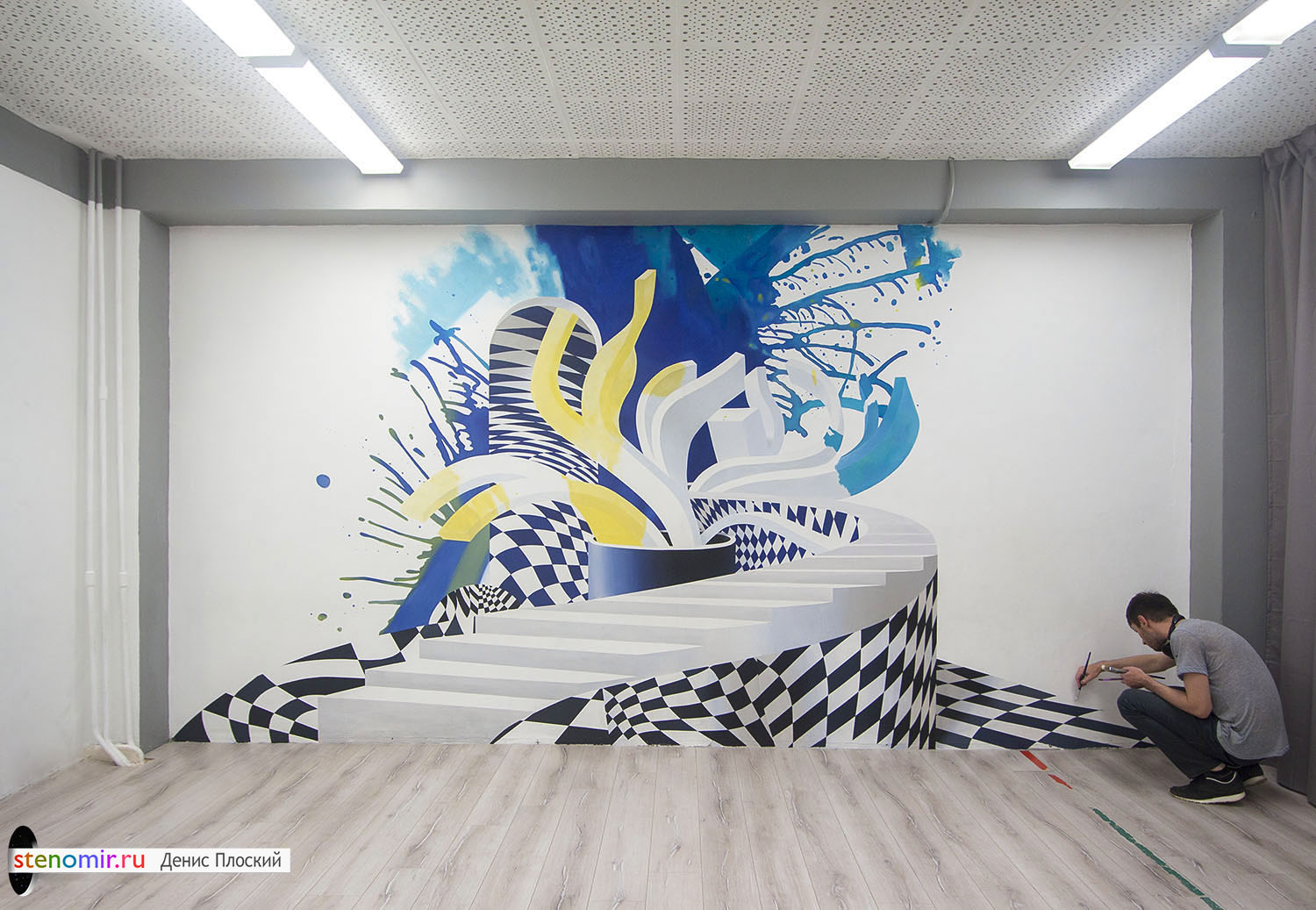 Граффити на стене в квартире | СПб