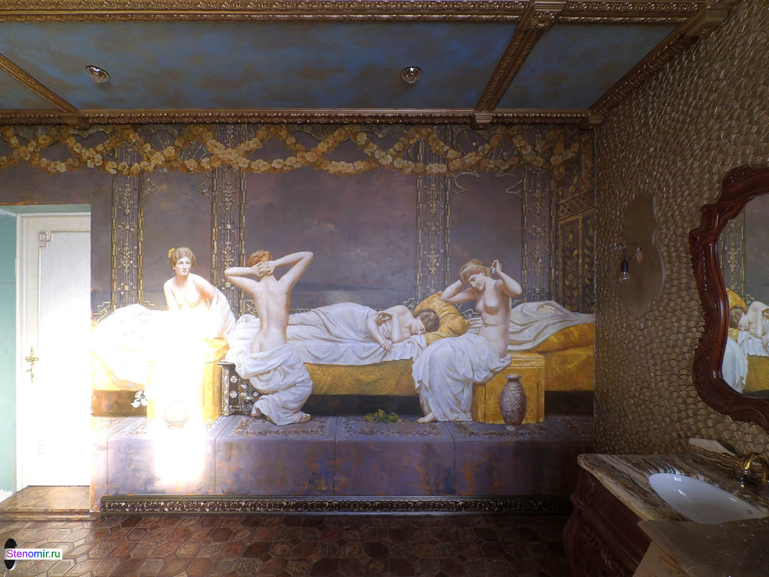 роспись ванной комнаты Москва
