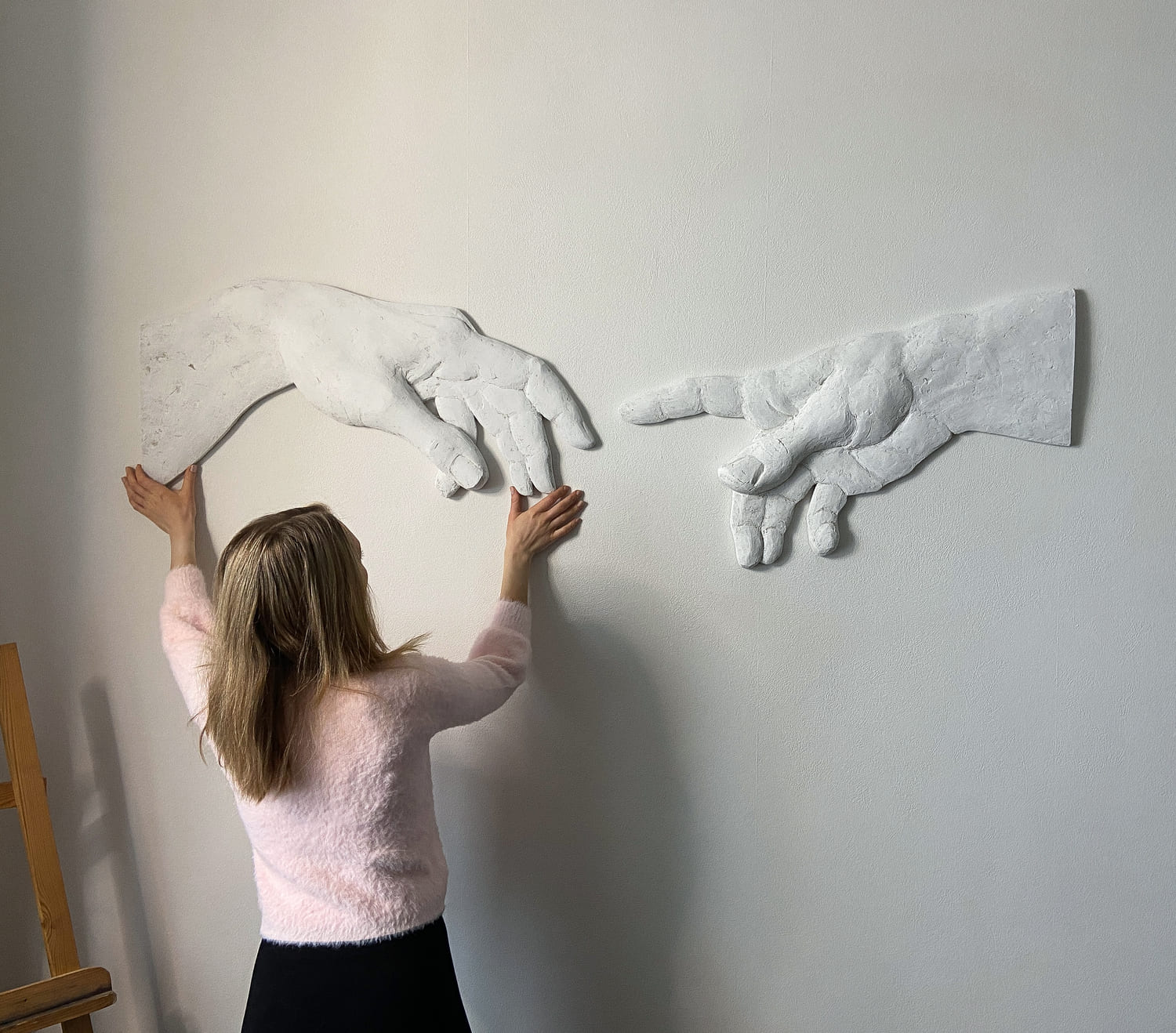 Микеланджело Сотворение Адама купить барельеф на стену большого размера